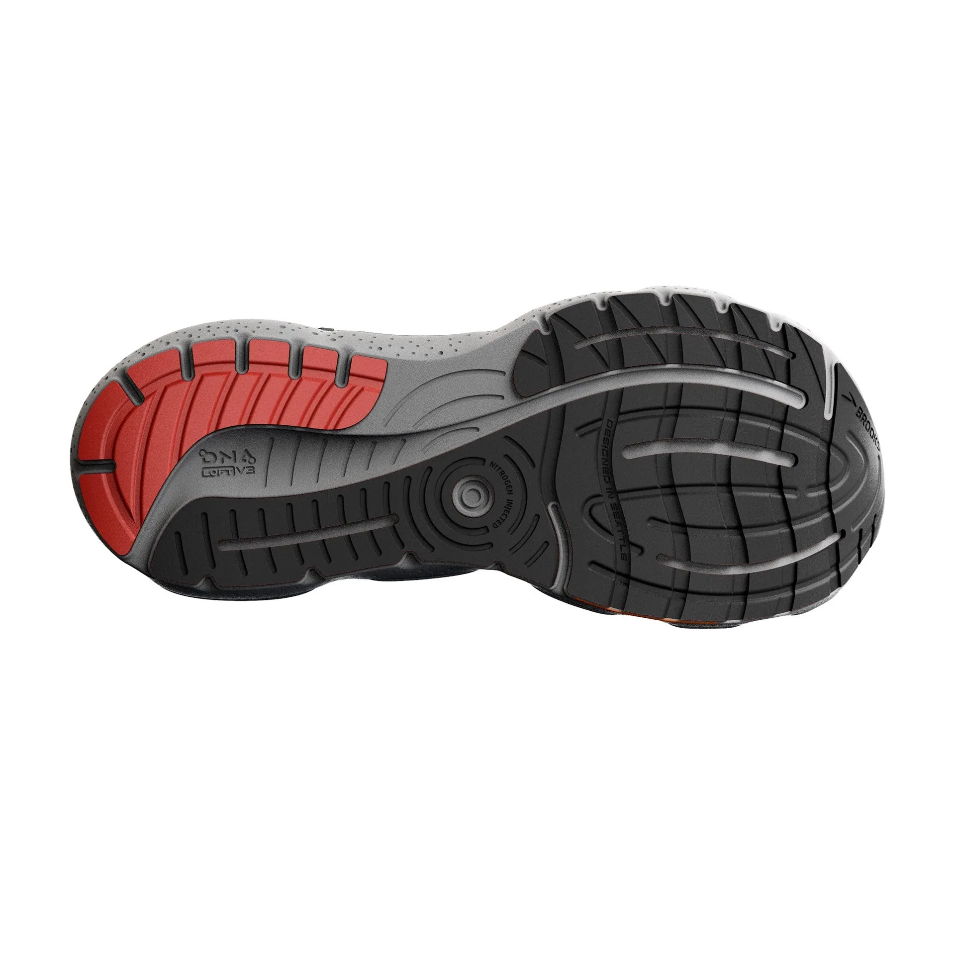 Brooks | Glycerin GTS 20 | Men's | Grey/Chili Oil/Orange