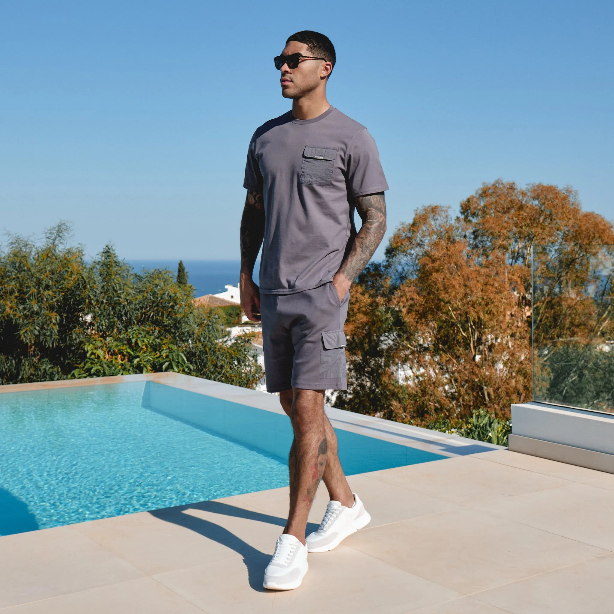 Premium Pocket Twinset | Grey