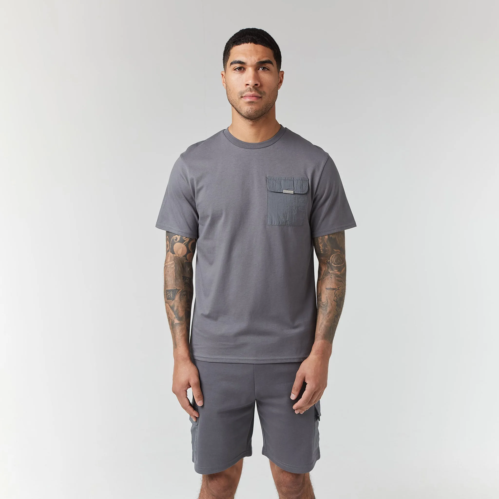 Premium Pocket Twinset | Grey