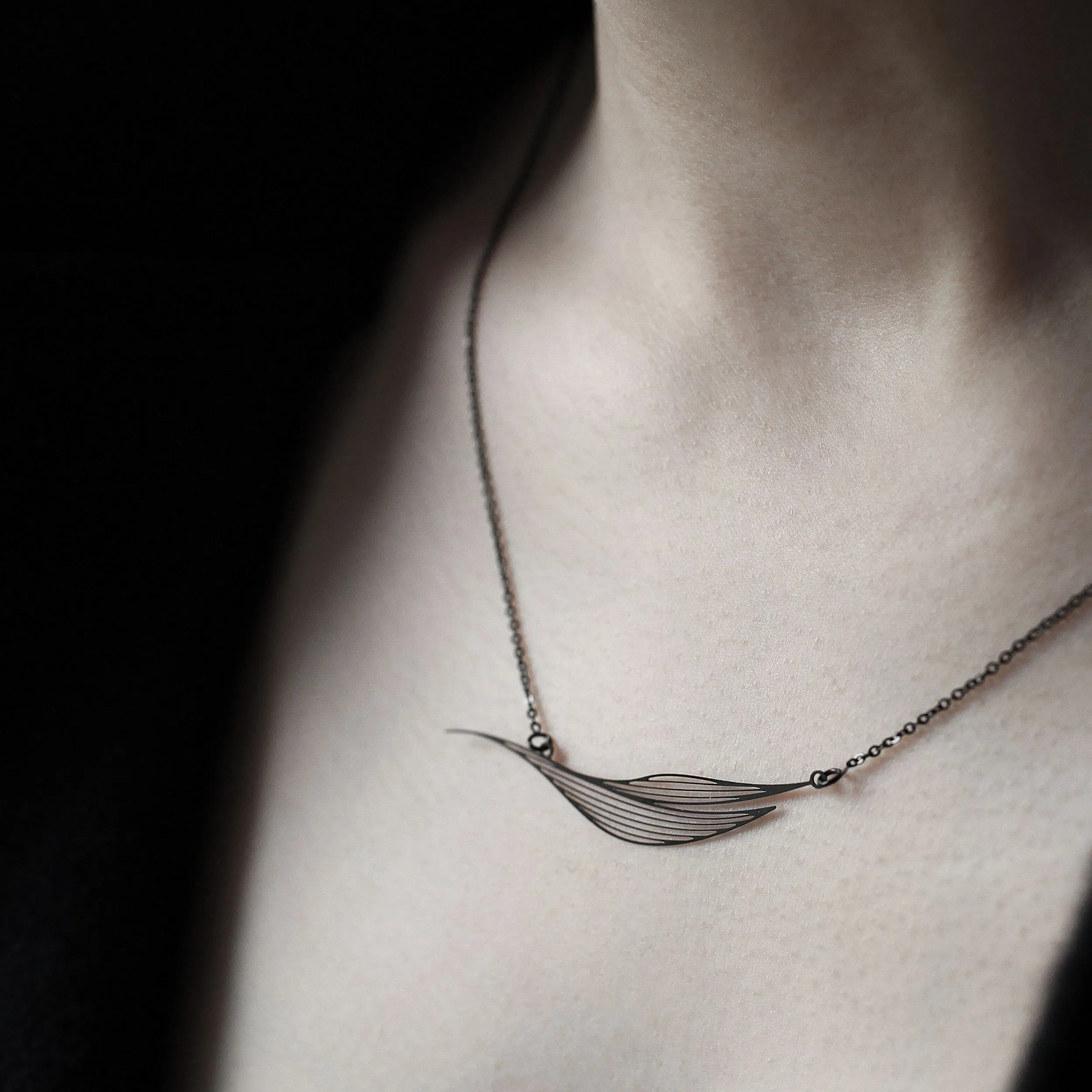 Stainless Steel Pendant - Ripple