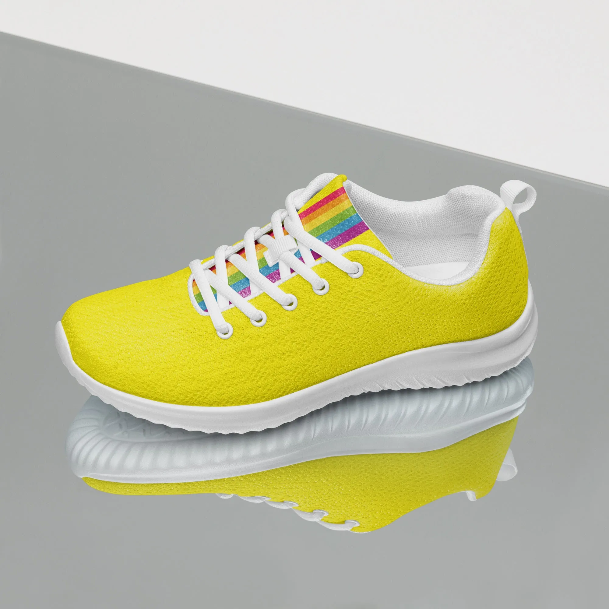 Yellow Rainbow Pride Trainers (female sizes)