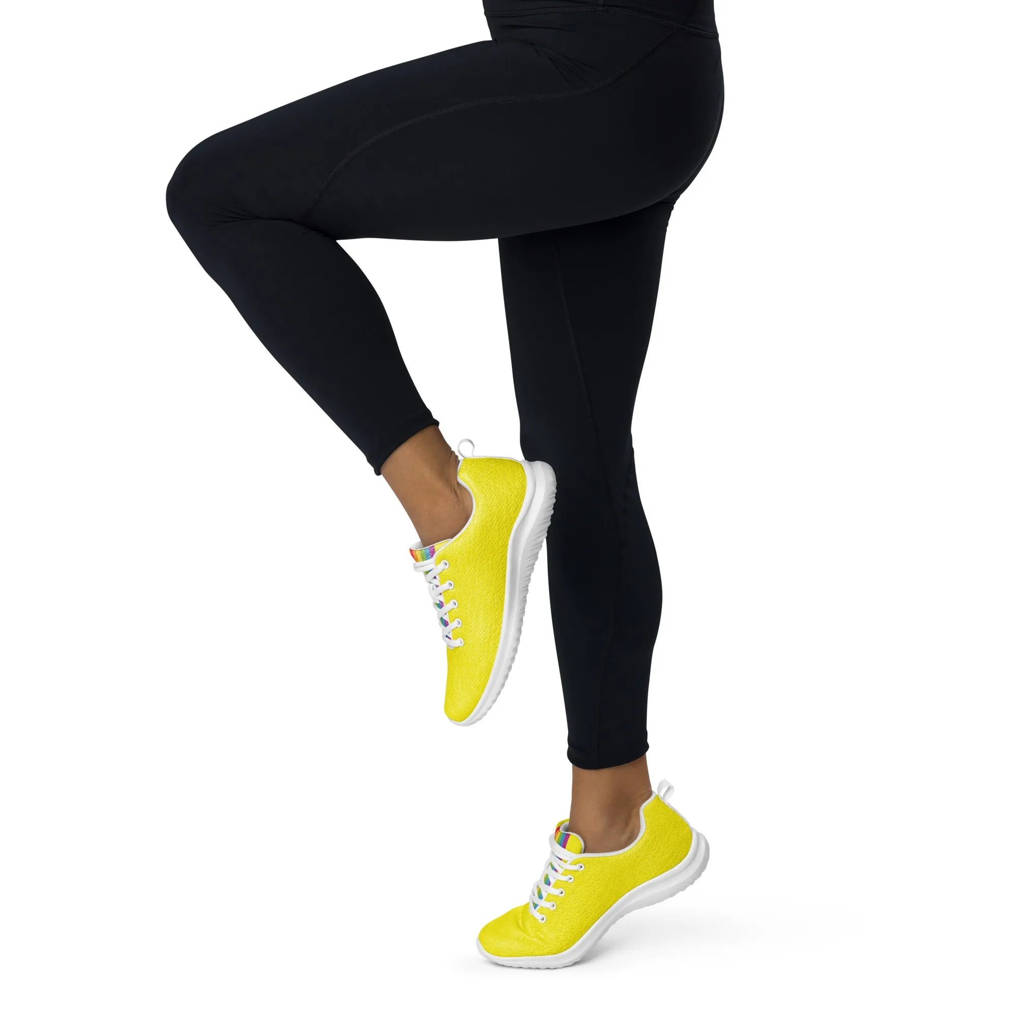 Yellow Rainbow Pride Trainers (female sizes)