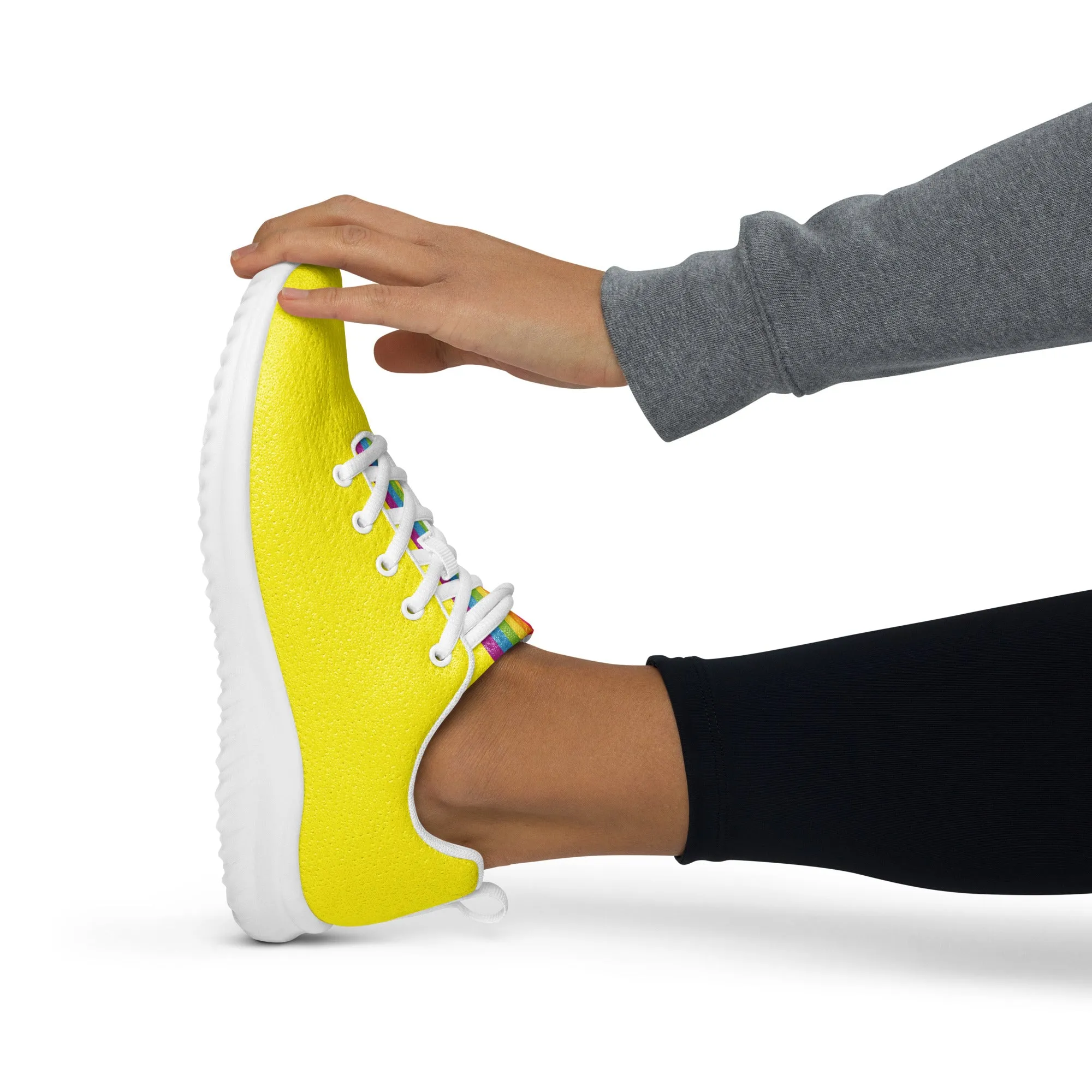 Yellow Rainbow Pride Trainers (female sizes)
